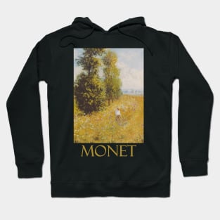 Paysage Pres de Giverny by Claude Monet Hoodie